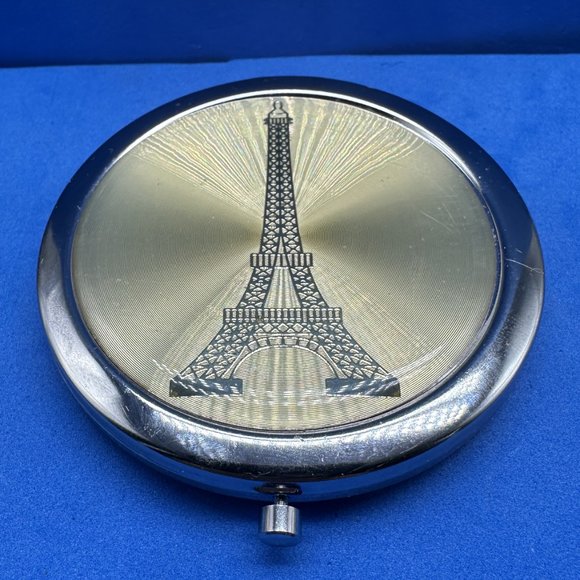 Eiffel Tower Compact Mirror 3"L x 3"W - Picture 4 of 5